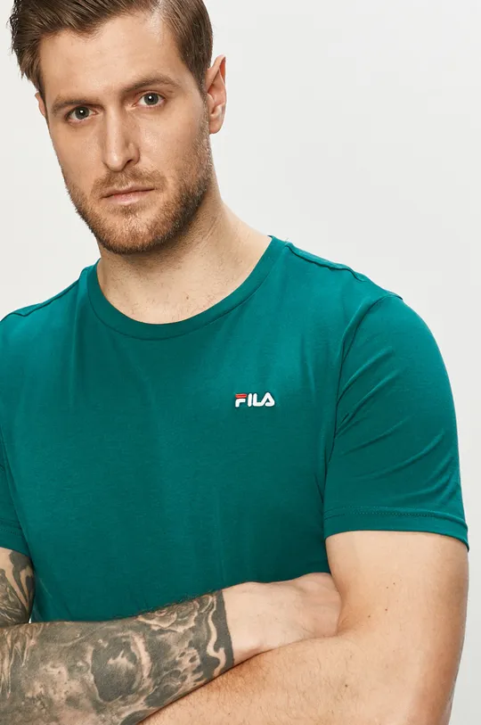 zielony Fila - T-shirt Męski