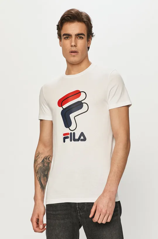 biały Fila - T-shirt Męski