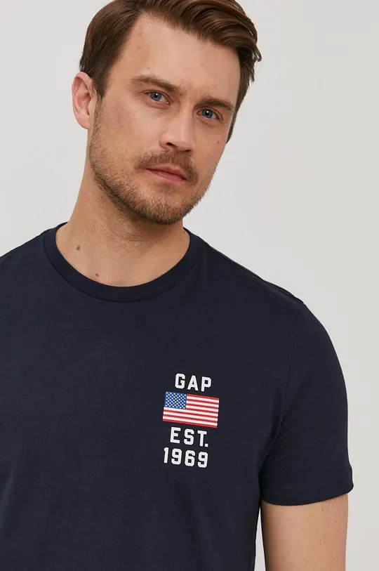 granatowy GAP T-shirt Męski