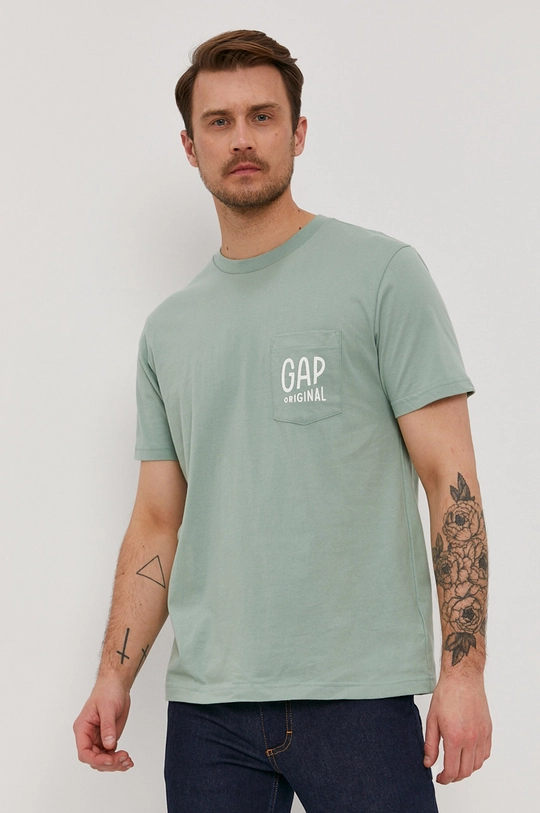 zielony GAP T-shirt Męski