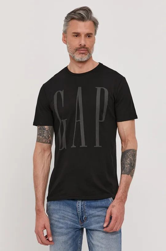 czarny GAP T-shirt (2-pack) Męski