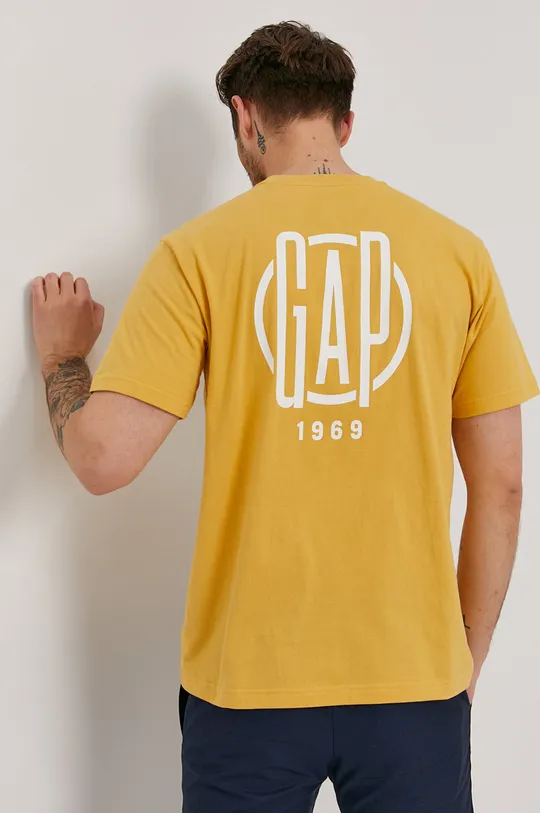 żółty GAP T-shirt Męski