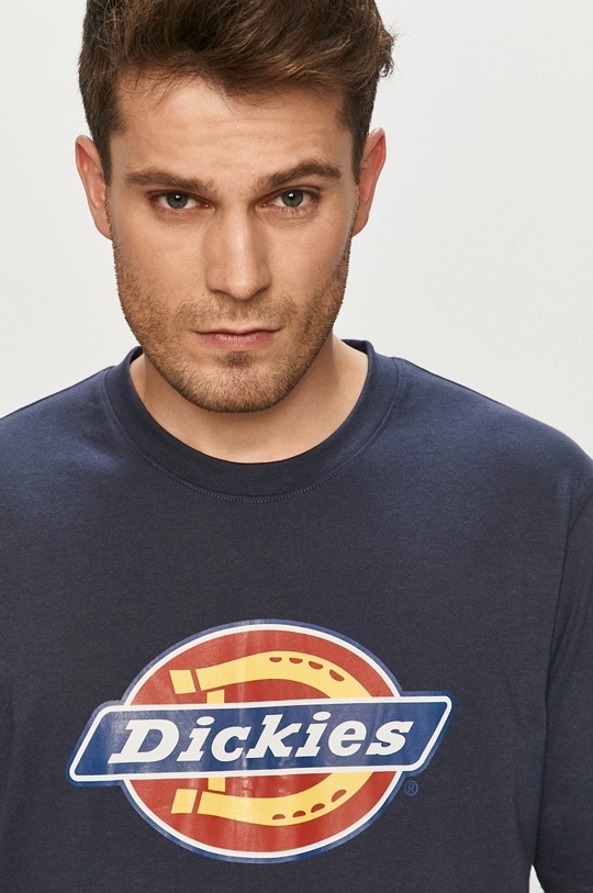 granatowy Dickies T-shirt Męski