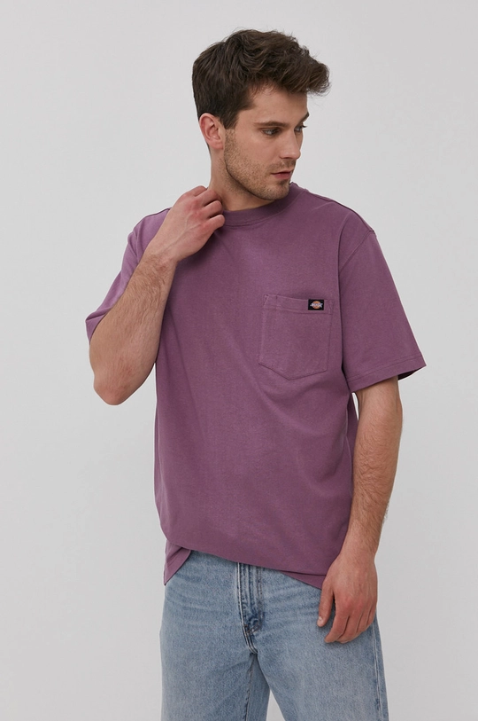 fioletowy Dickies T-shirt Męski