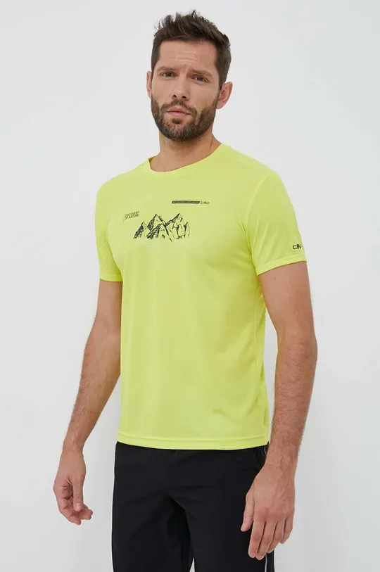κίτρινο Αθλητικό μπλουζάκι CMP Ανδρικά