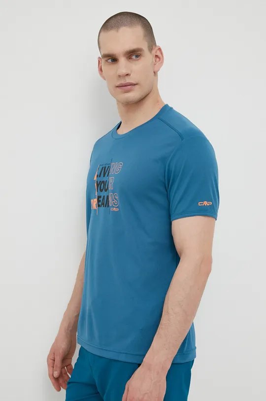 turkusowy CMP t-shirt sportowy Męski