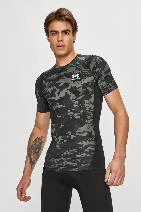 czarny Under Armour - T-shirt 1361519 Męski