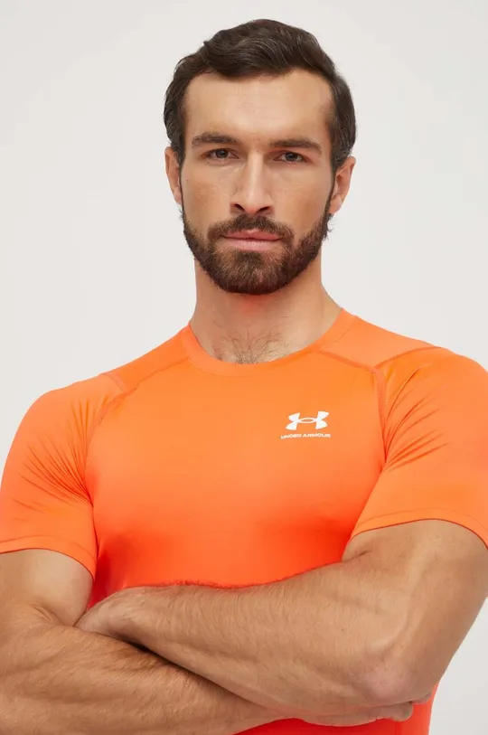Under Armour t-shirt treningowy pomarańczowy