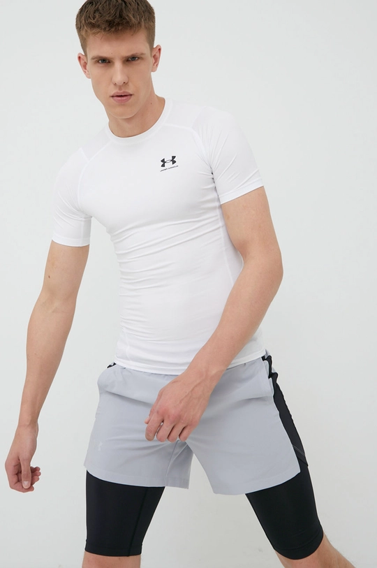 biały Under Armour t-shirt treningowy Męski