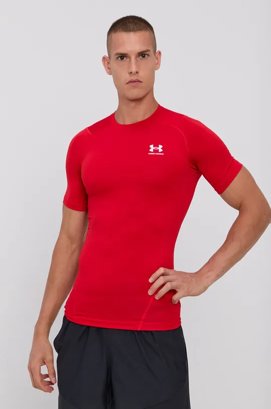 czerwony Under Armour t-shirt treningowy