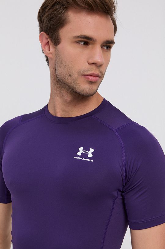 purpurowy Under Armour t-shirt treningowy