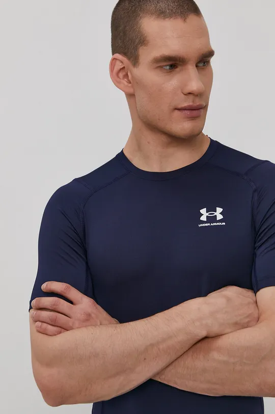 granatowy Under Armour t-shirt treningowy