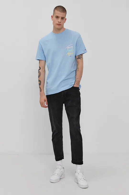 Tommy Jeans T-shirt DM0DM11511.4891 niebieski