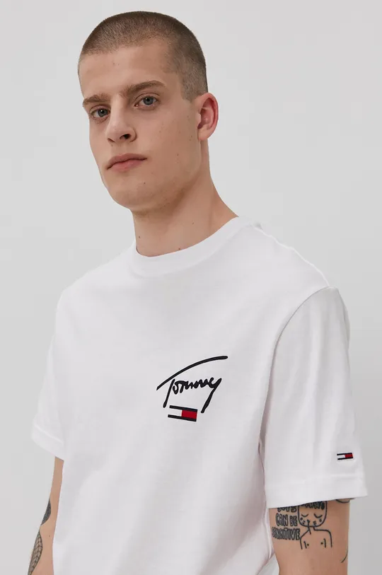 biały Tommy Jeans T-shirt DM0DM11513.4891