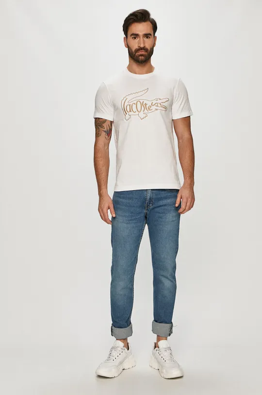 Lacoste - T-shirt TH0051 biały