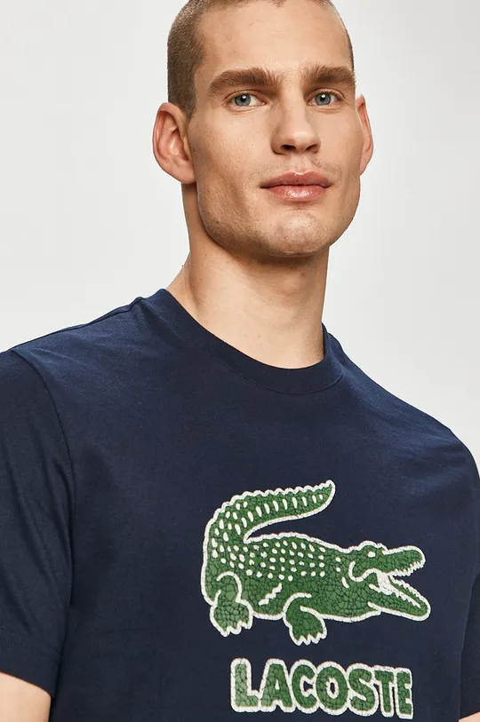granatowy Lacoste - T-shirt TH0063