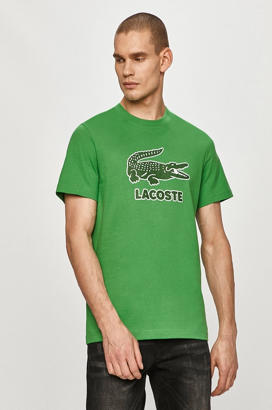 zielony Lacoste - T-shirt TH0063