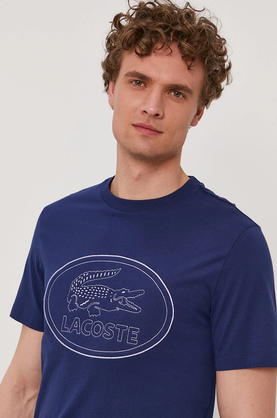 sötétkék Lacoste t-shirt