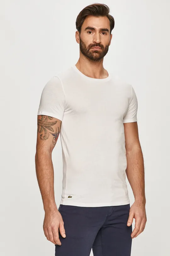 bianco Lacoste t-shirt Uomo