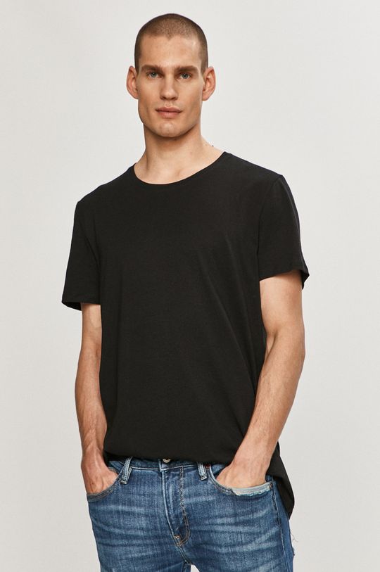 czarny Lacoste - T-shirt (3-pack) TH3451 Męski