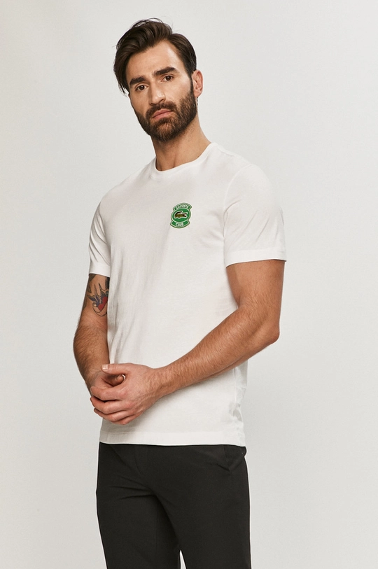 biały Lacoste - T-shirt TH5033