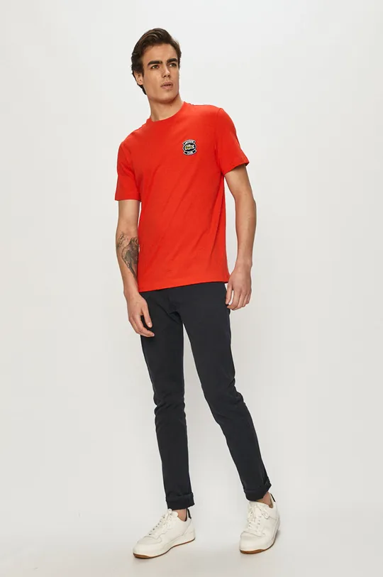 Lacoste - T-shirt TH5033 czerwony
