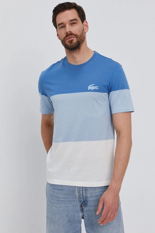 niebieski Lacoste T-shirt TH9892 Męski