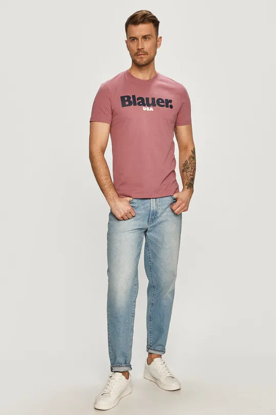 Blauer - T-shirt różowy