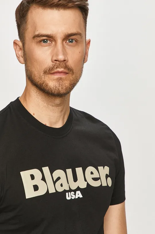 czarny Blauer - T-shirt
