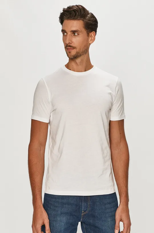 biały Strellson T-shirt Męski