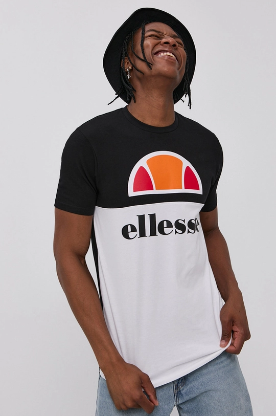 biały Ellesse T-shirt Męski