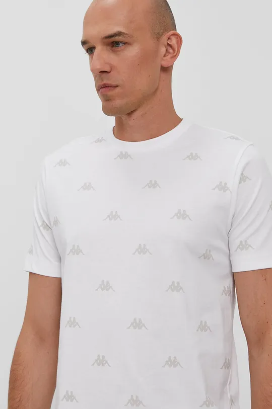 biały Kappa T-shirt Męski