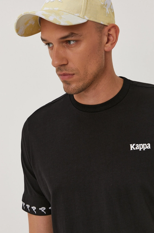 czarny Kappa T-shirt Męski