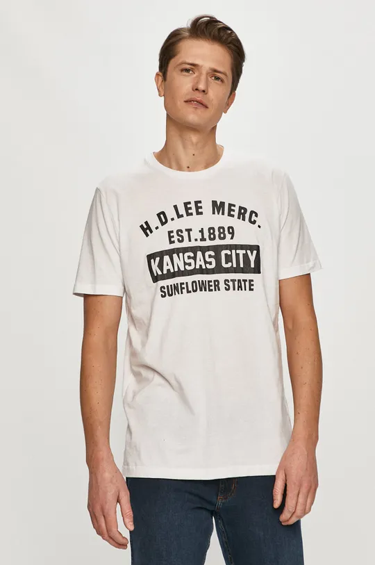 biały Lee - T-shirt Męski