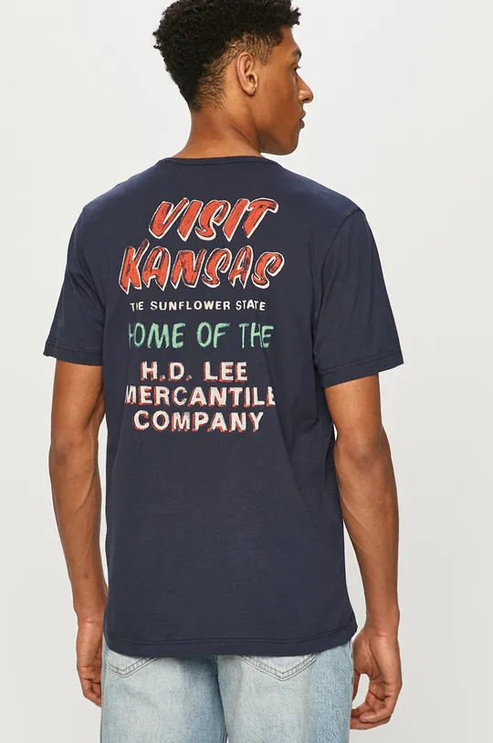 granatowy Lee - T-shirt Męski