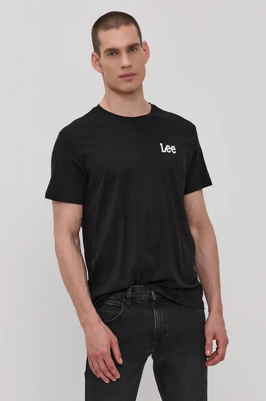 Tričko Lee (2-pack) čierna