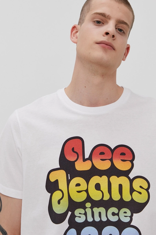 biały Lee T-shirt