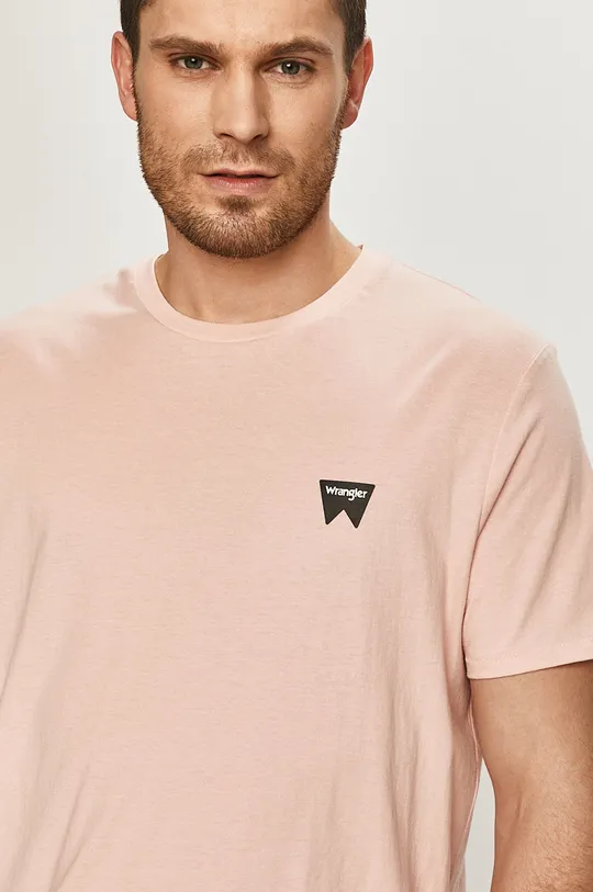 różowy Wrangler T-shirt