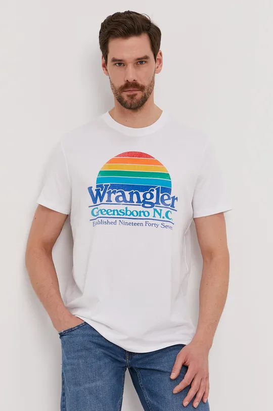 Wrangler T-shirt biały