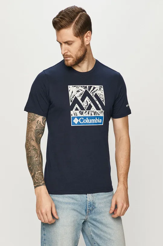 mornarsko modra Columbia T-shirt Moški