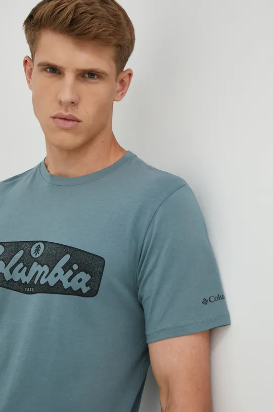turkusowy Columbia - T-shirt