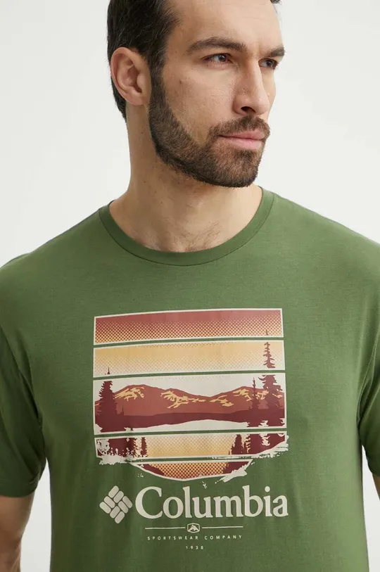 Columbia tricou din bumbac Path Lake Planet friendly verde 1934814