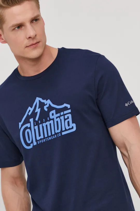 granatowy Columbia t-shirt Path Lake Męski