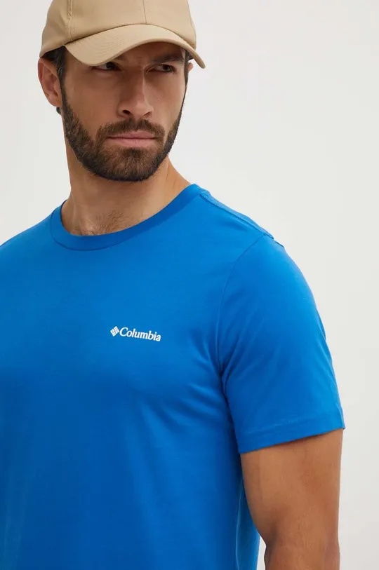 modrá Bavlnené tričko Columbia Rapid Ridge Back Graphic