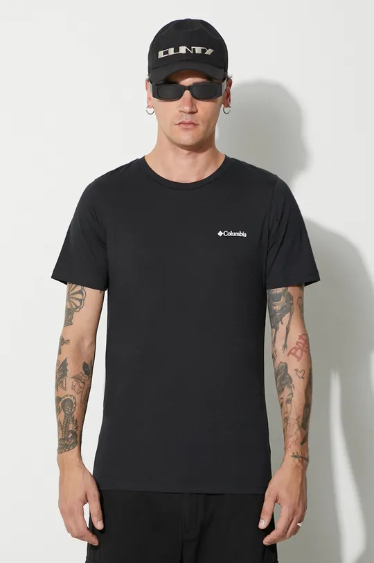 nero Columbia t-shirt in cotone Rapid Ridge Back Graphic Uomo