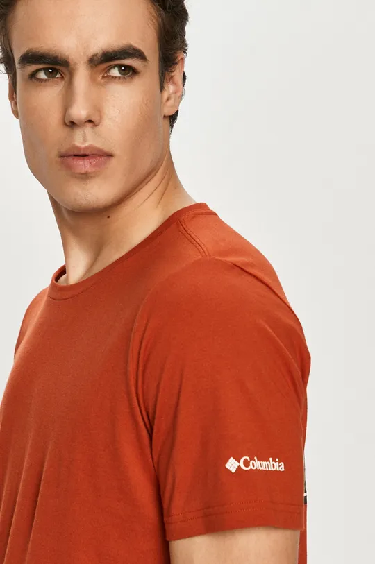 pomarańczowy Columbia t-shirt bawełniany Rapid Ridge Back Graphic