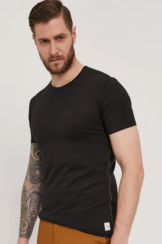 czarny PS Paul Smith T-shirt Męski