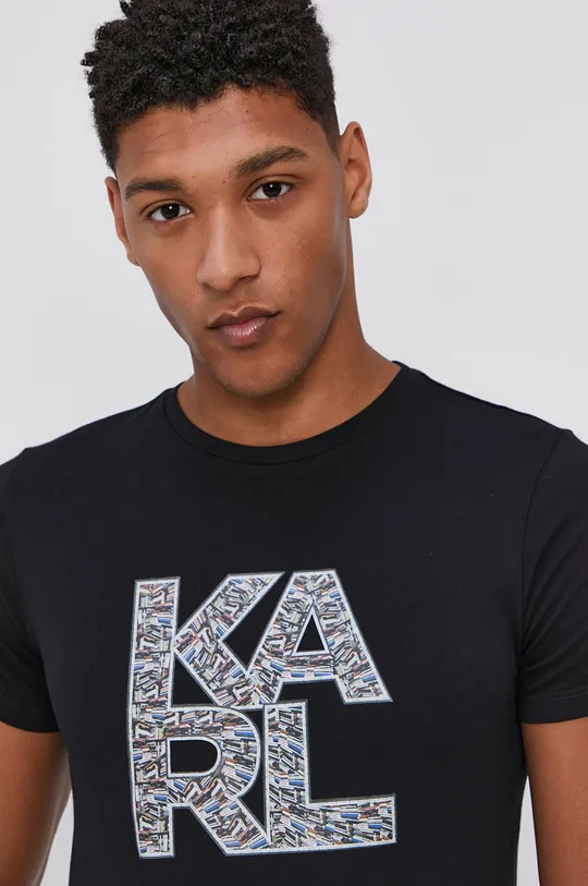 Karl Lagerfeld T-shirt KL21MTS01 czarny