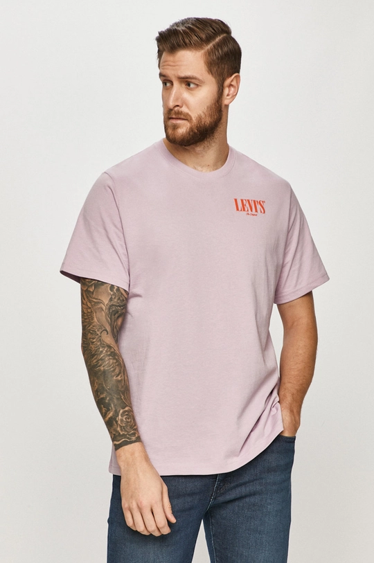 lila Levi's - T-shirt Férfi