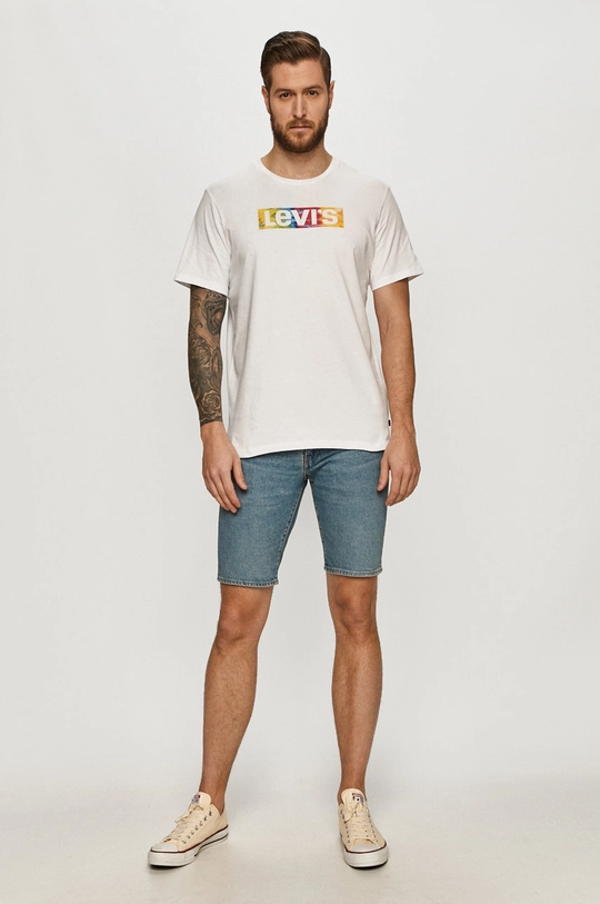 biały Levi's - T-shirt Męski